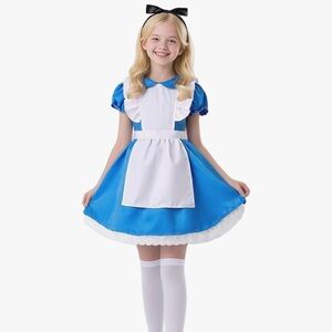 Alice Kids Costume Dress with Headband